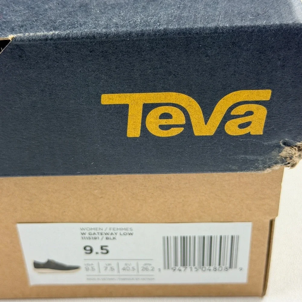 Teva Gateway Low Women's 9.5 Black Lace Up Shoes Sneakers 1115191 Missing Insole